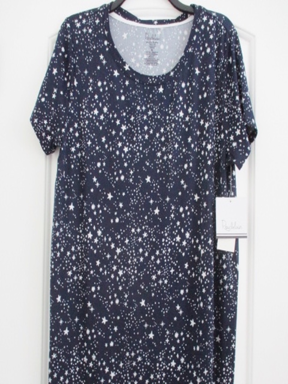 ROUDELAIN - Women's Sylvia Stars Short-Sleeve Sleepshirt - M